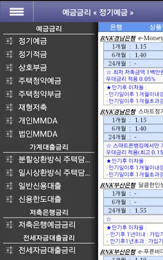 예금대출금리비교