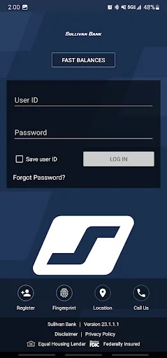 Sullivan Bank screenshot 2