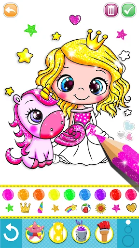 Mermaid coloring for kids