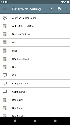 Österreich Zeitung screenshot 1