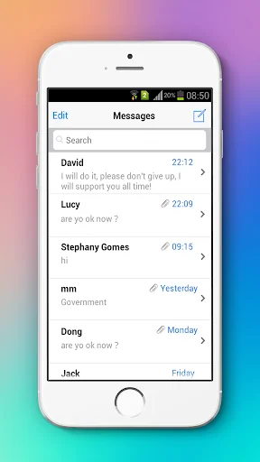 Messaging+ L SMS, MMS screenshot 1