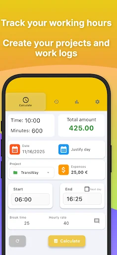 Work Time and Hours Tracker