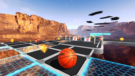 BasketRoll: Rolling Ball Game screenshot 2