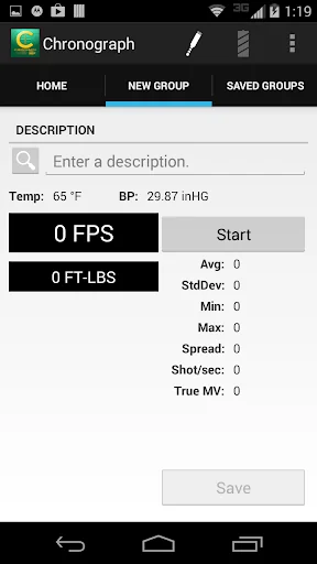 Caldwell Ballistic Chronograph screenshot 2