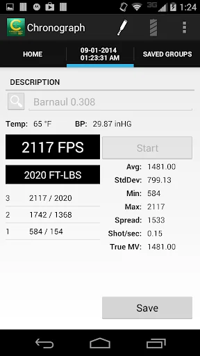 Caldwell Ballistic Chronograph screenshot 3