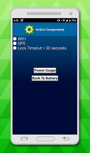 battery in status bar screenshot 2