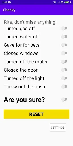 Checky - Solving routine tasks