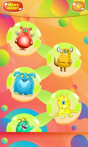 Puzzles for kids - monsters