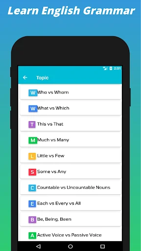 English Grammar App screenshot 2