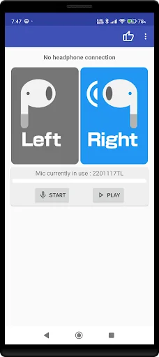 Headphone Left Right Mic Test screenshot 2