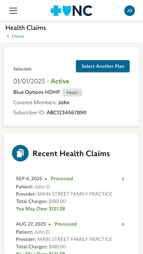 Blue Cross NC screenshot 2