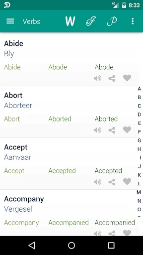 Verb Afrikaans