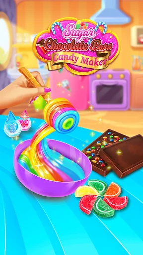 Sweet Rainbow Candy Cooking