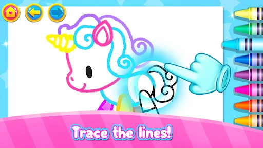 Rainbow Glitter Drawing Book screenshot 2