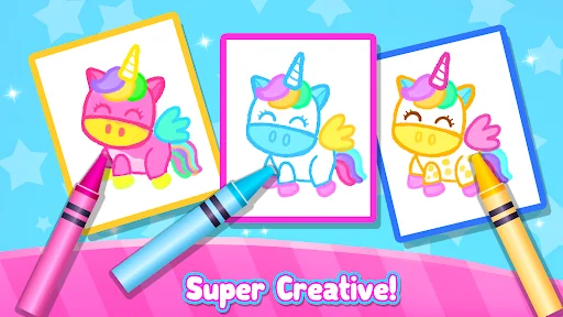 Rainbow Glitter Drawing Book screenshot 3