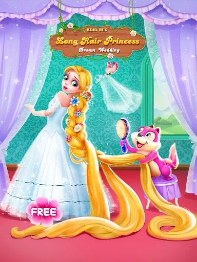 Long Hair Princess Wedding