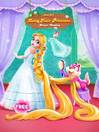 Long Hair Princess Wedding