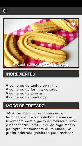 Receitas Biscoito amanteigados