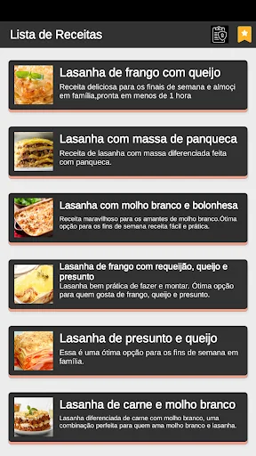 Receitas de Lasanhas