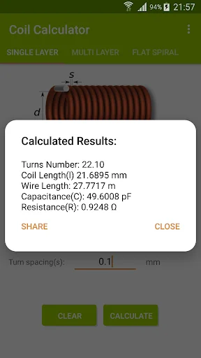 Coil Calculator screenshot 4