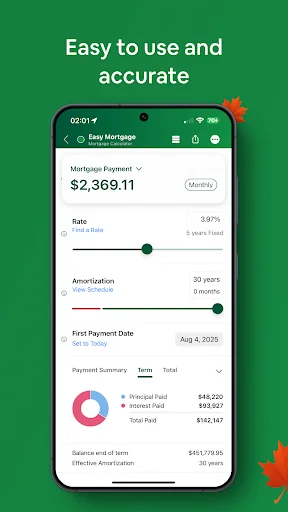 Canadian Mortgage App screenshot 3