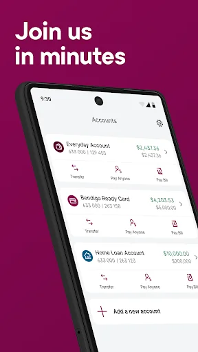 Bendigo Bank screenshot 1