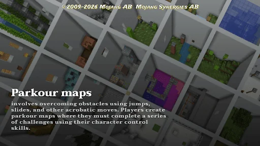 Parkour for minecraft