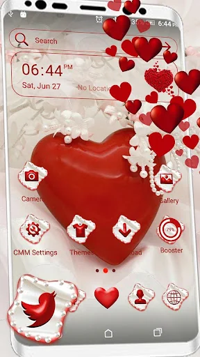 Pearl Heart Launcher Theme