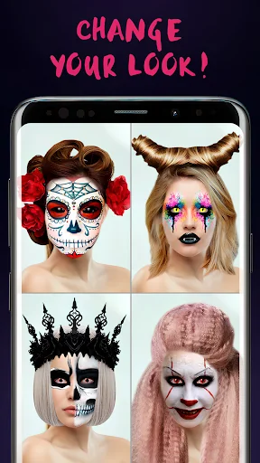 Halloween Makeup Photo Editor screenshot 1
