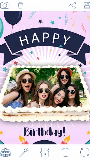 Photo On Birthday Cake