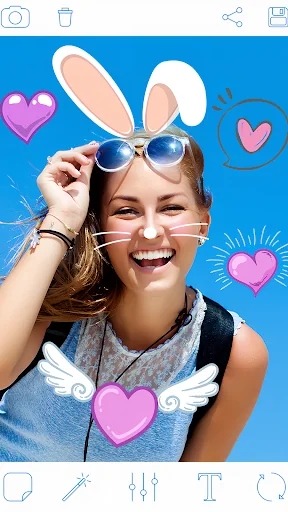 Rabbit Face Mask Photo Editor screenshot 1