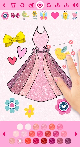 Dress Coloring Game for girls
