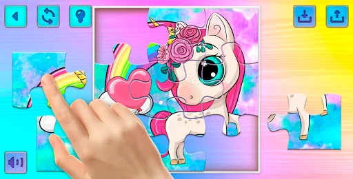 Unicorns Puzzles Game