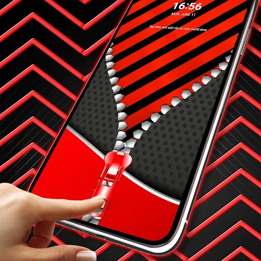 Red black zipper screenshot 4