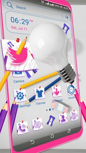 Stationery Launcher Theme