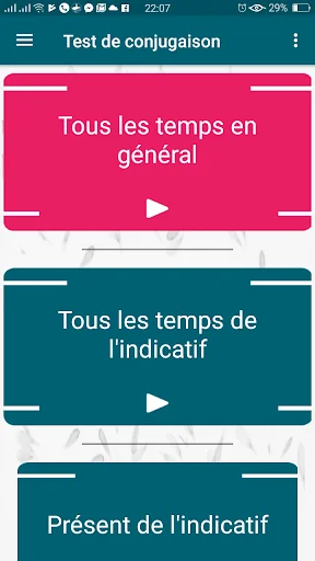 Game - exercices conjugation