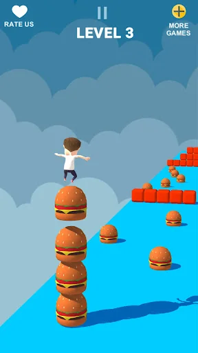 Cube Stacker Surfer Race Games screenshot 1