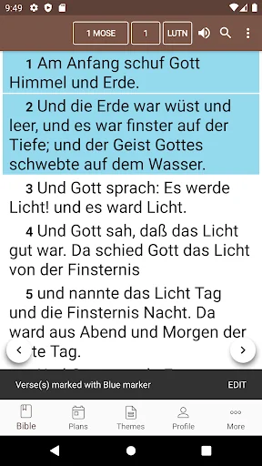German Bible screenshot 1