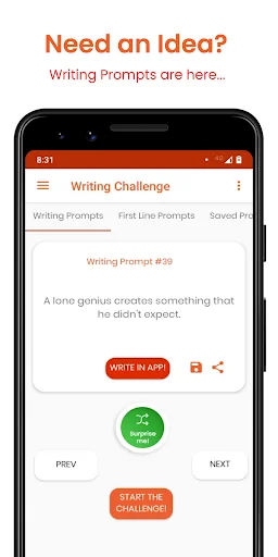 Writing Challenge - Writing Pr