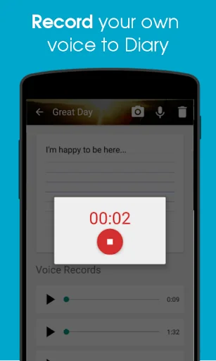 Voice Diary with Photos & Vide screenshot 2