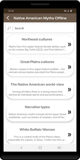 Native American Myths Offline