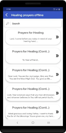 Healing prayers offline