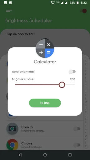 Brightness Control per app screenshot 2