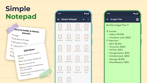 Simple Notepad for android
