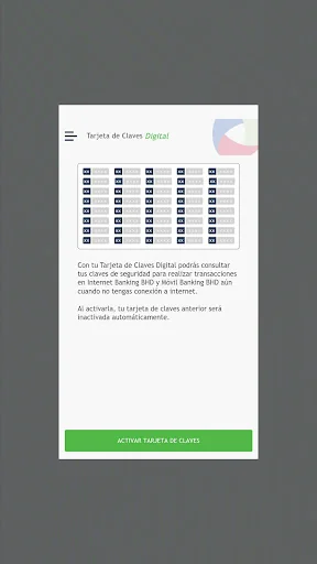 Tarjeta de Claves Digital BHD screenshot 2