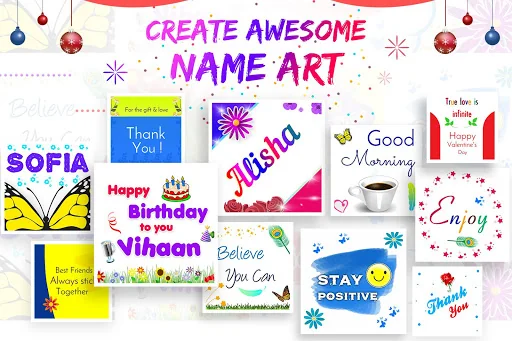 BHM Name Art Photo Editor
