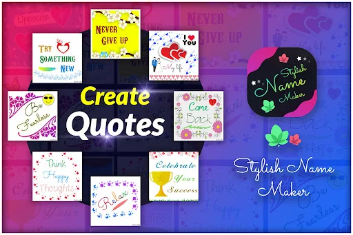 Stylish Name Maker and Quote