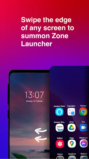Zone Edge Launcher and drawer screenshot 4