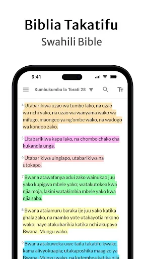 Biblia Takatifu: Swahili Bible