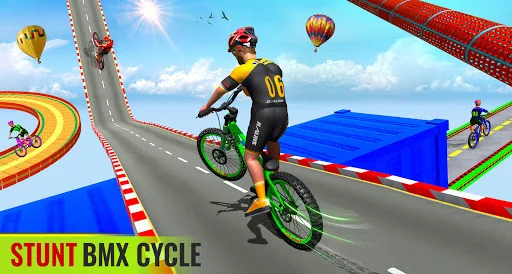 BMX Freestyle Stunt Cycle Race